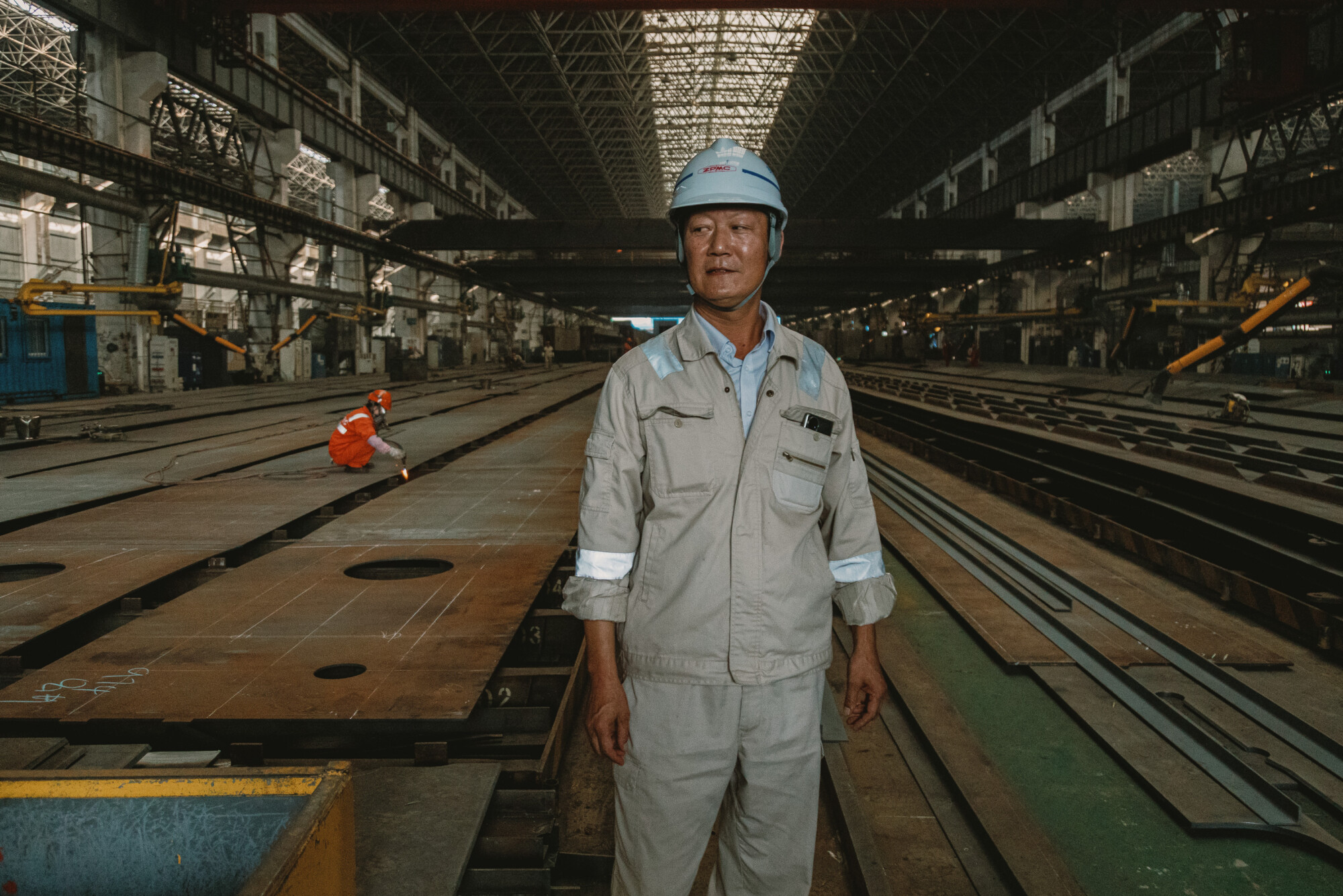 ZPMC(上海振華重工股份有限公司)重型機械有限公司是中國最大的港口、海工及船舶設備、工程船舶和大型金屬結構製造商。 攝影師維克多·博羅夫斯基赫