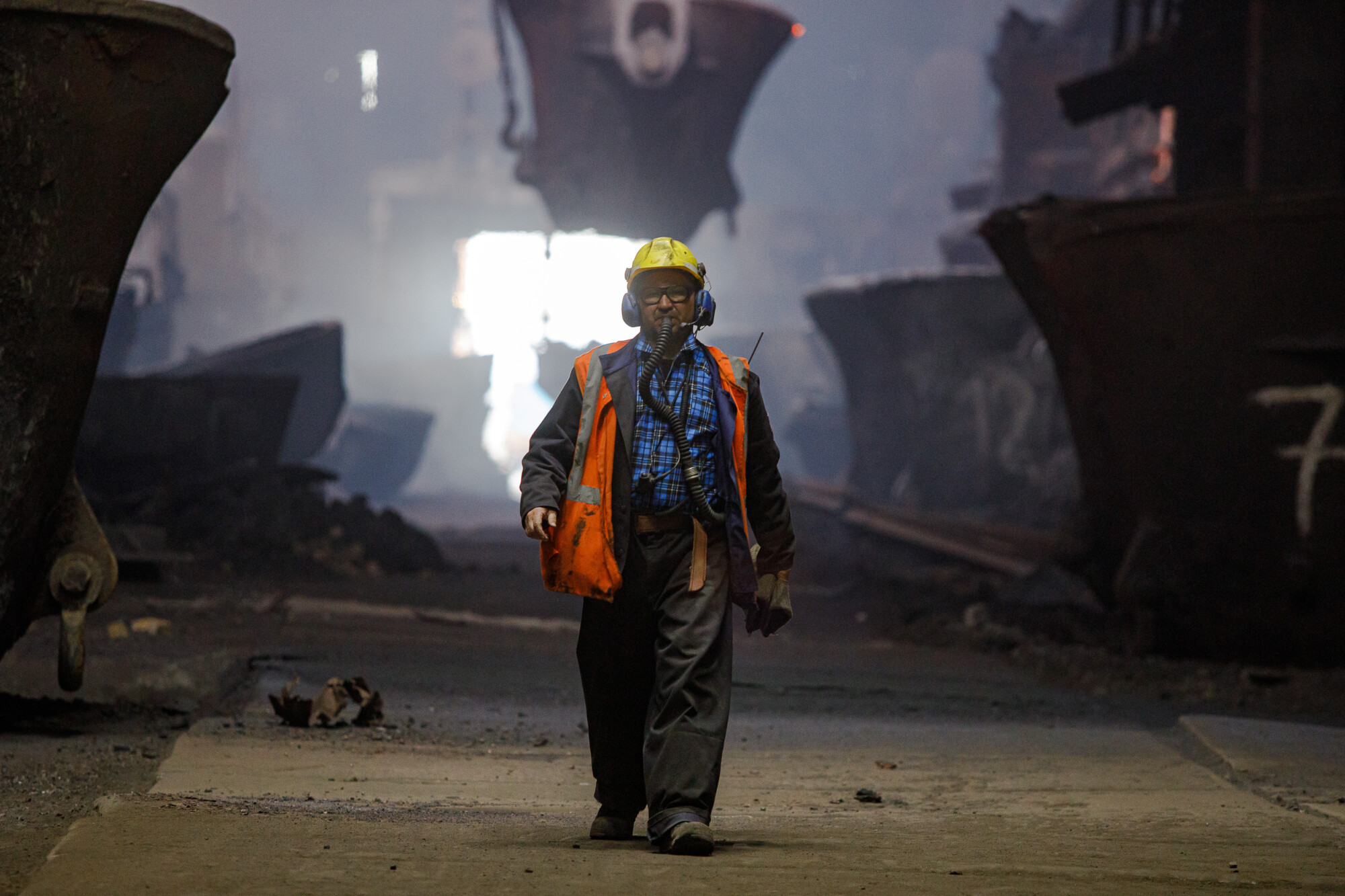 Медный завод, Норильский никель, фотограф Виктор Боровских (промышленная съемка)
