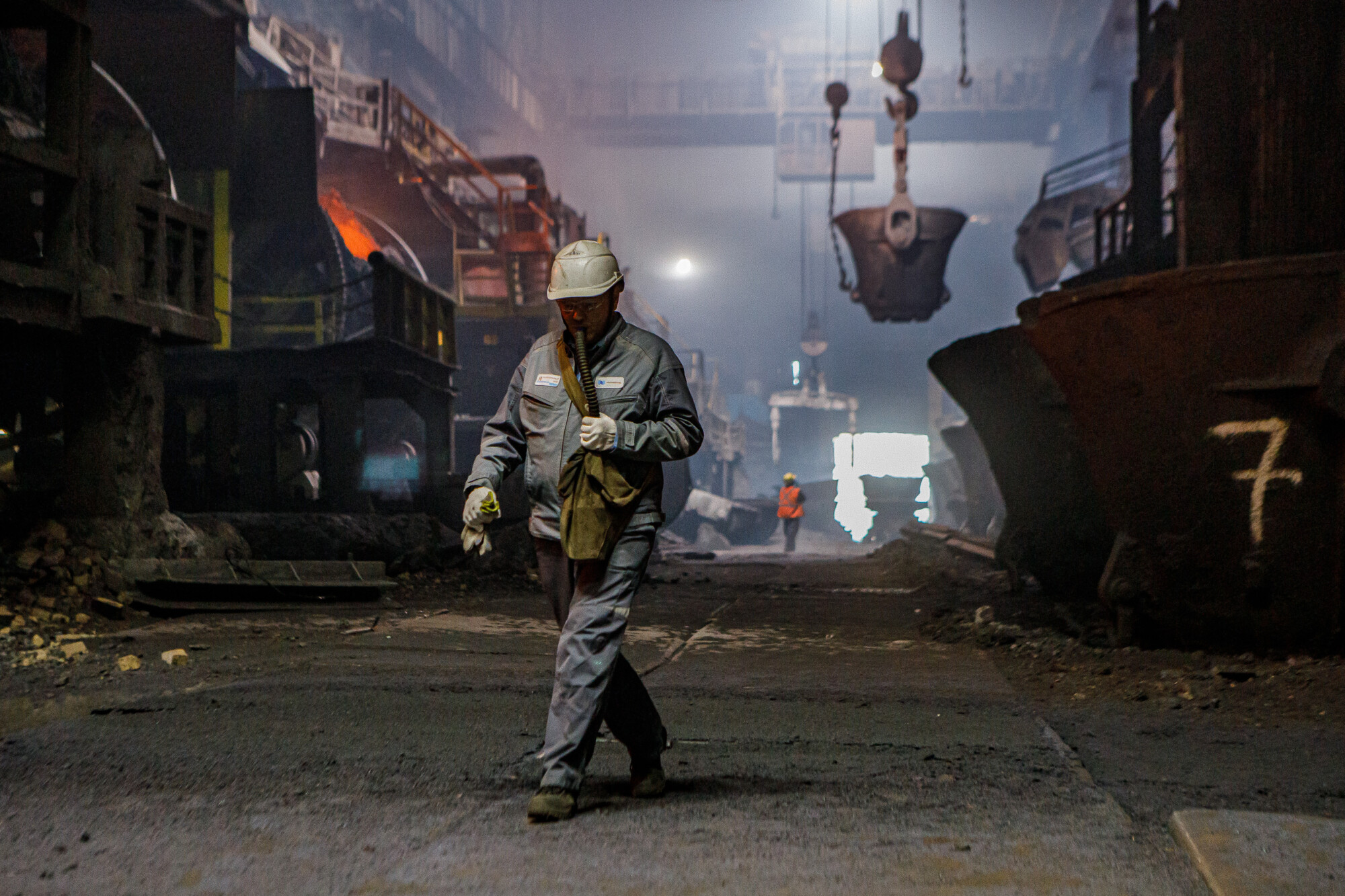 Медный завод, Норильский никель, фотограф Виктор Боровских (промышленная съемка)
