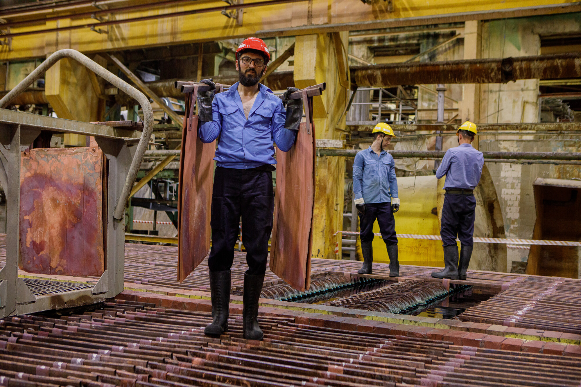 Медный завод, Норильский никель, фотограф Виктор Боровских (промышленная съемка)
