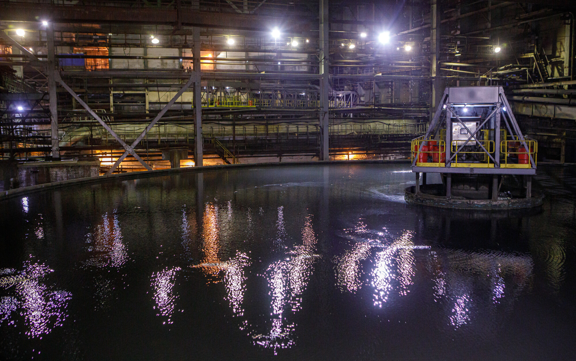 талнахская обогатительная фабрика норильский никель, фотограф Виктор Боровских (промышленная съемка)