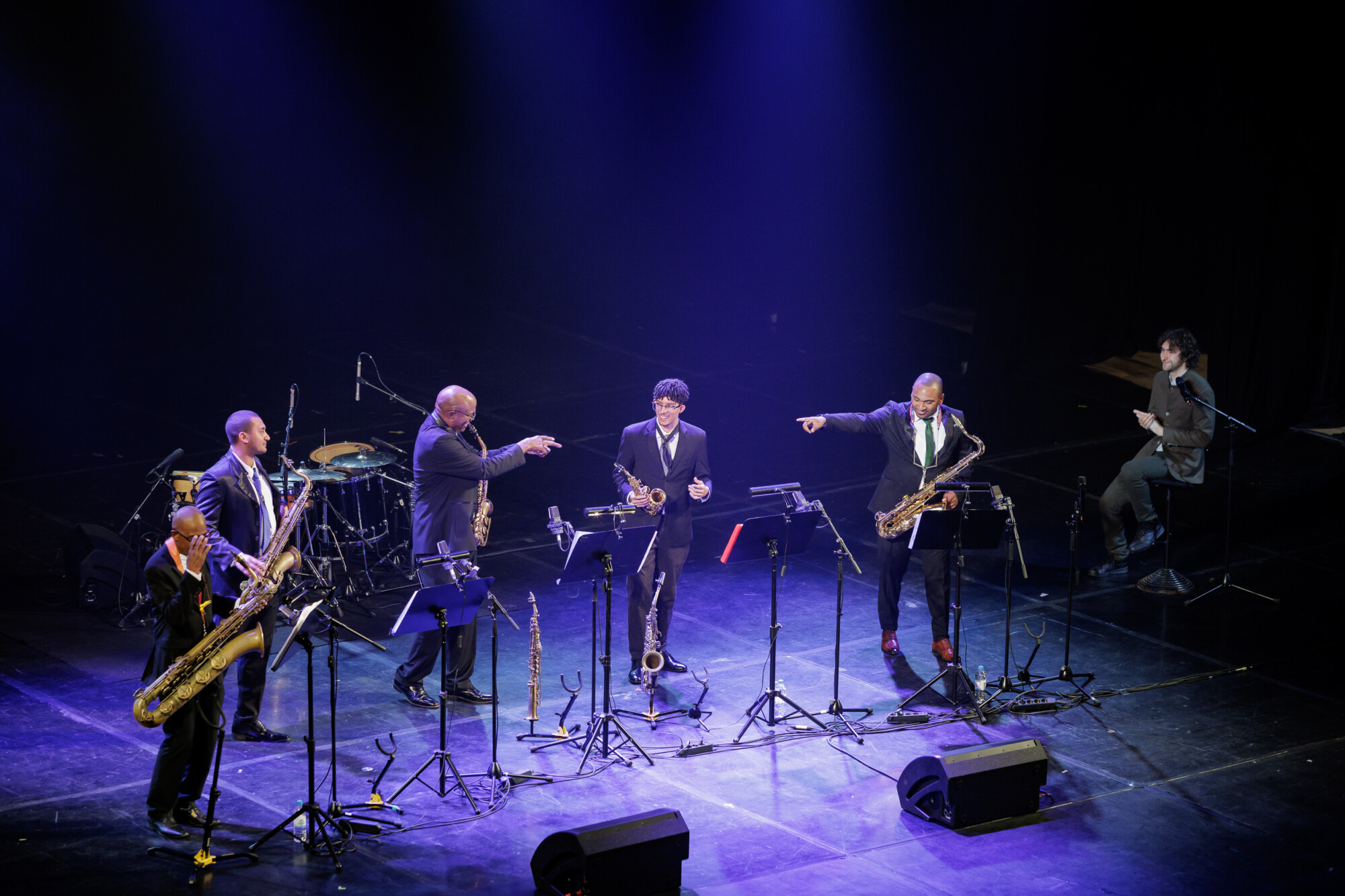 Квинтет кубинских саксофонистов Cuban Sax, фестиваль искусств Сочи. фотограф Виктор Боровских