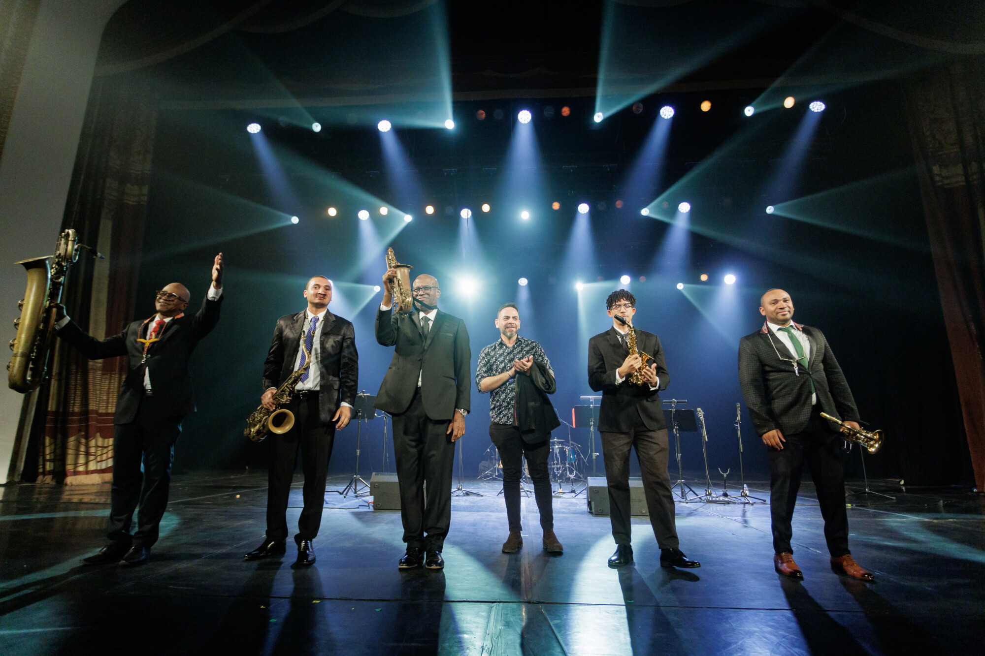 Квинтет кубинских саксофонистов Cuban Sax, фестиваль искусств Сочи. фотограф Виктор Боровских